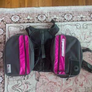 Good 2 Go Dog Saddle Bag Backpack Harness with Two Zipper Bags NEW Large